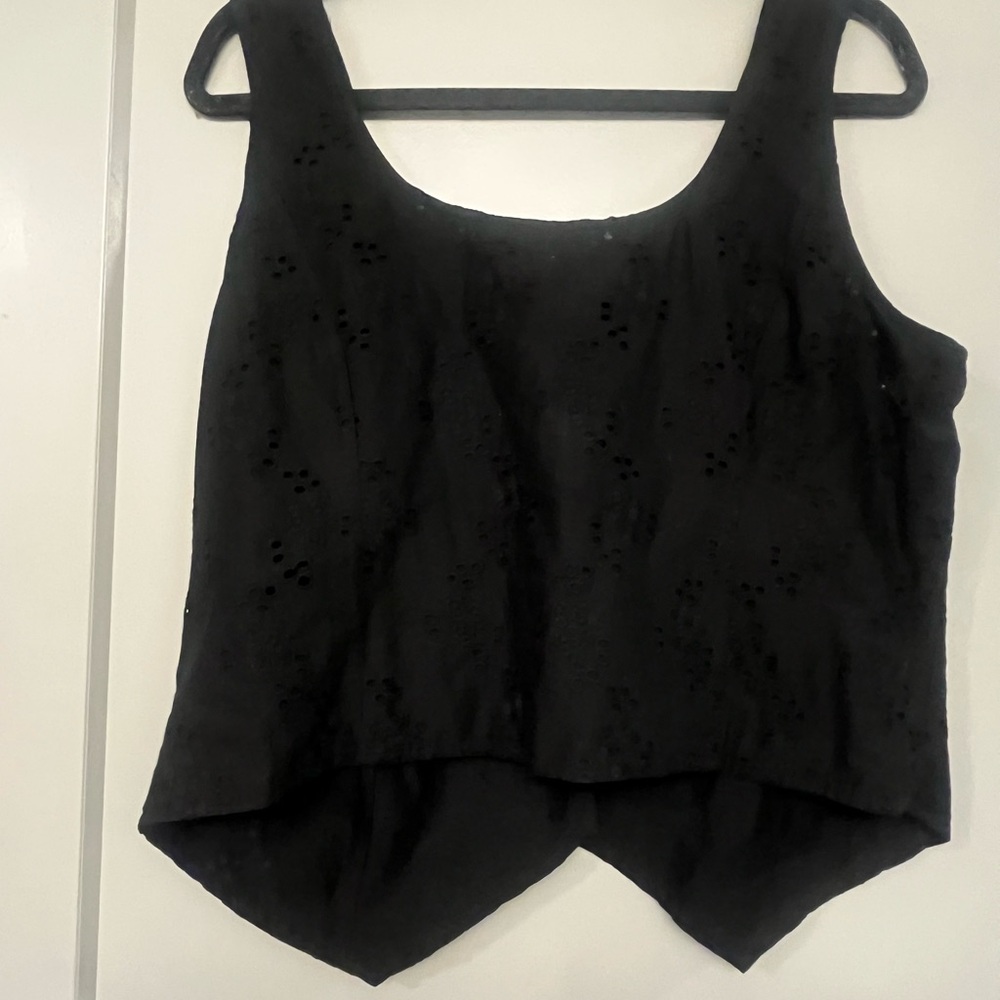 Chic Black Button-Front Blouse - image 4